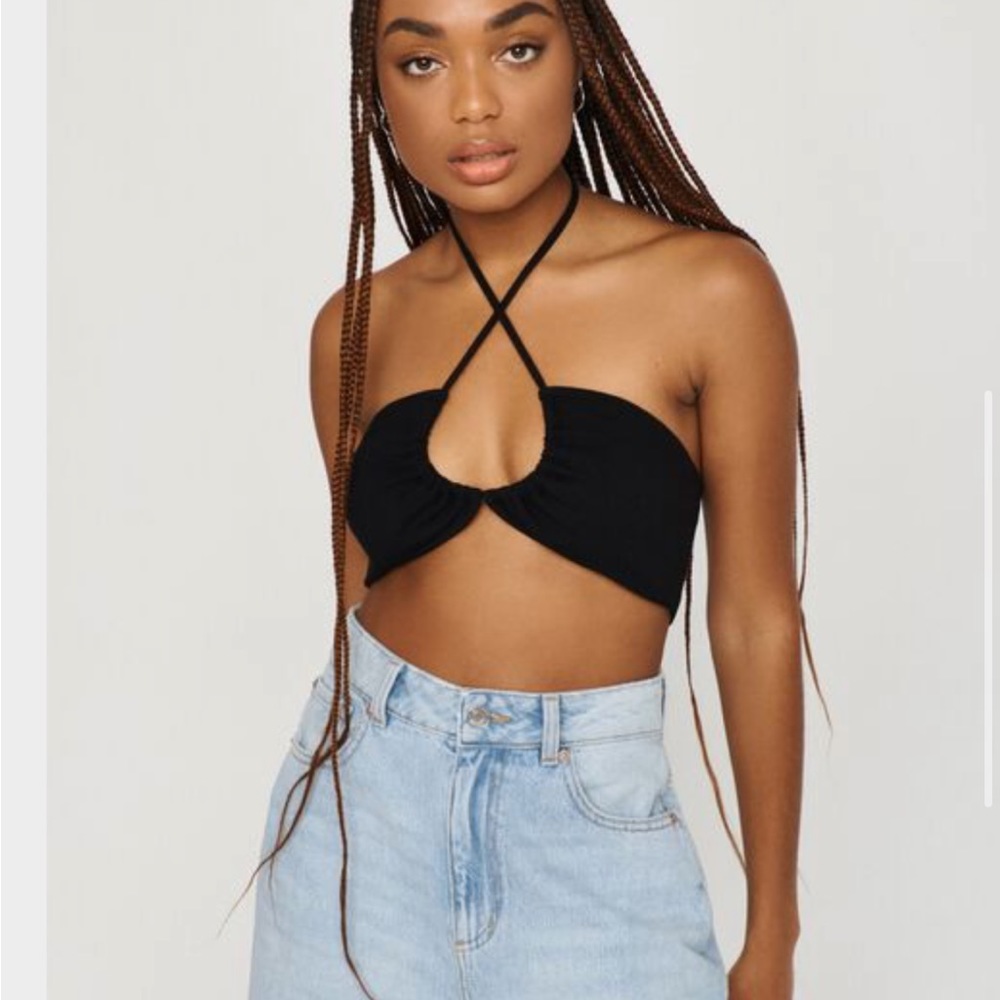 Black tank top